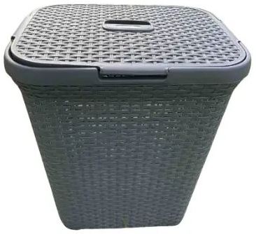 Aleana Rattan 122098 Laundry Basket, Assorted Colors, 45 x 35 x 55 cm, 50 L - Image 4
