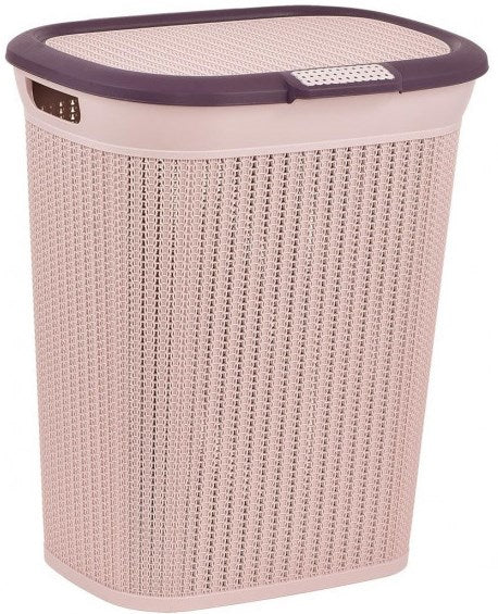 Plastart LA160 Euro-Knit Laundry Basket, 45 L