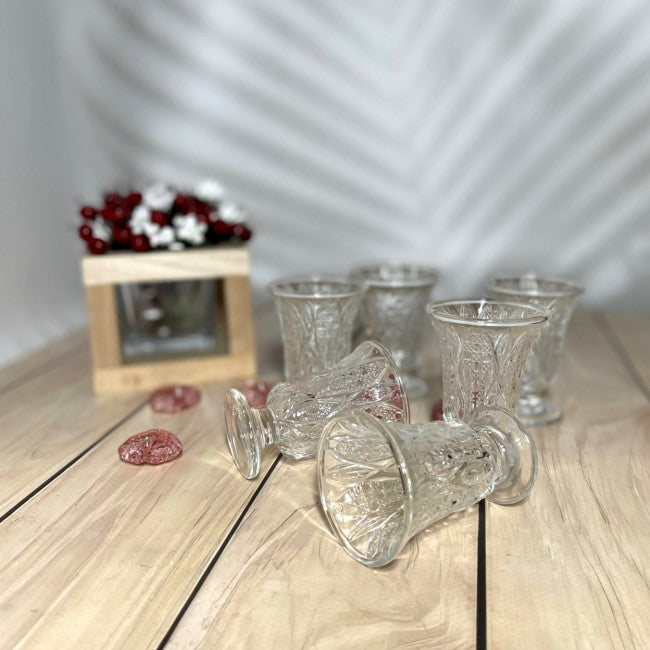 Helios Butterfly K1378-1 Shot Glass Set, 6 x 50 mL - Image 2
