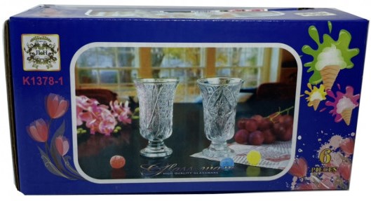 Helios Butterfly K1378-1 Shot Glass Set, 6 x 50 mL - Image 3