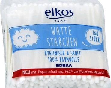 Elkos Cotton Swabs, Bag, 160 pcs - Image 2