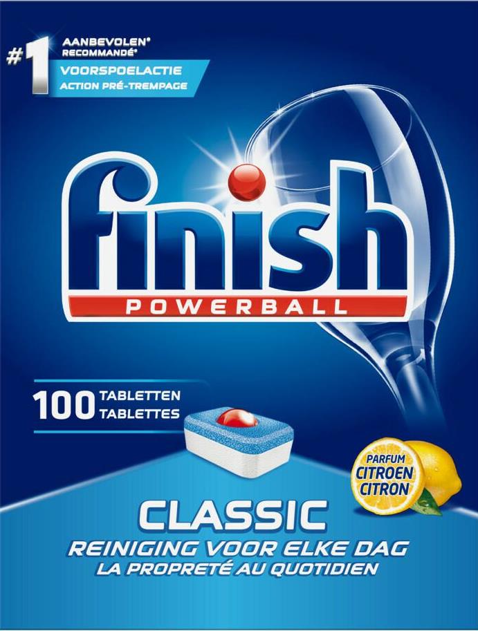 Finish Classic Lemon Dishwasher Tablets, 100 pcs (Price per 1 pc)