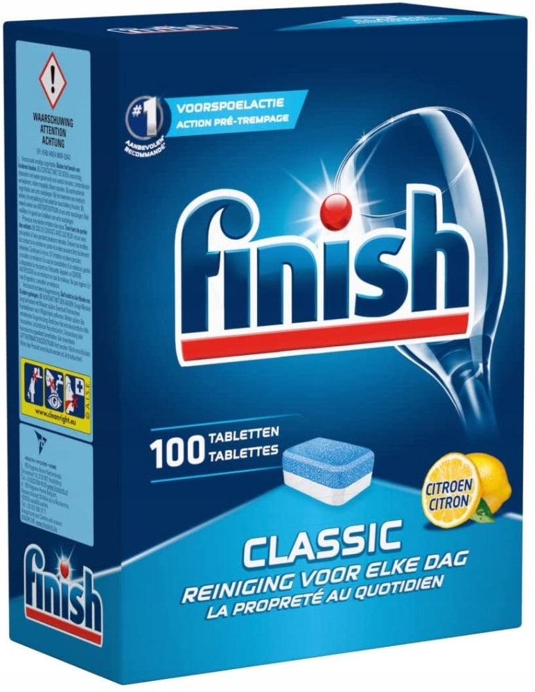 Finish Classic Lemon Dishwasher Tablets, 100 pcs (Price per 1 pc) - Image 2