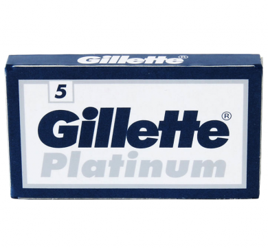 Gillette Platinum Double-Edge Razor Blades, 5 pcs