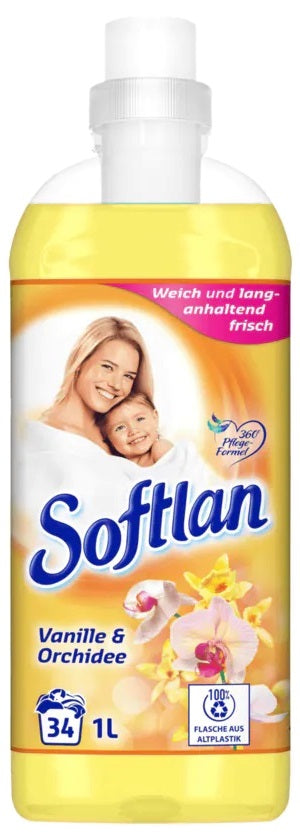 Softlan Vanilla & Orchid Fabric Softener, 1 L