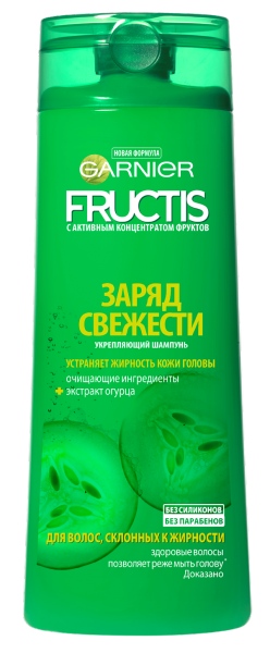 Garnier Fructis Freshness Boost for Normal Hair Prone to Oiliness Shampoo, 400 mL