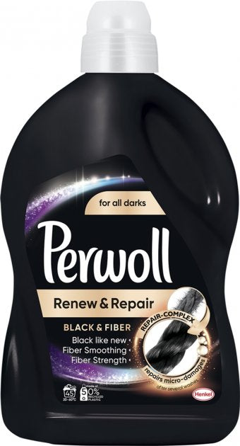 Perwoll Black & Fiber Liquid Laundry Detergent, 2.7 L