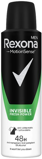 Rexona Men Invisible Fresh Power Antiperspirant Deodorant, 150 mL