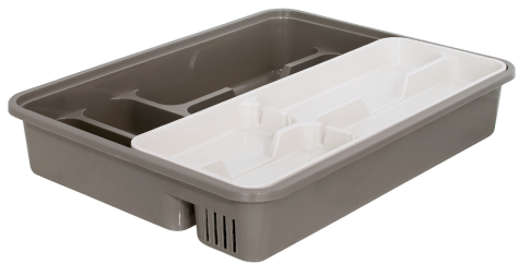 Aleana 167402 Cutlery Tray with Insert, Assorted Colors