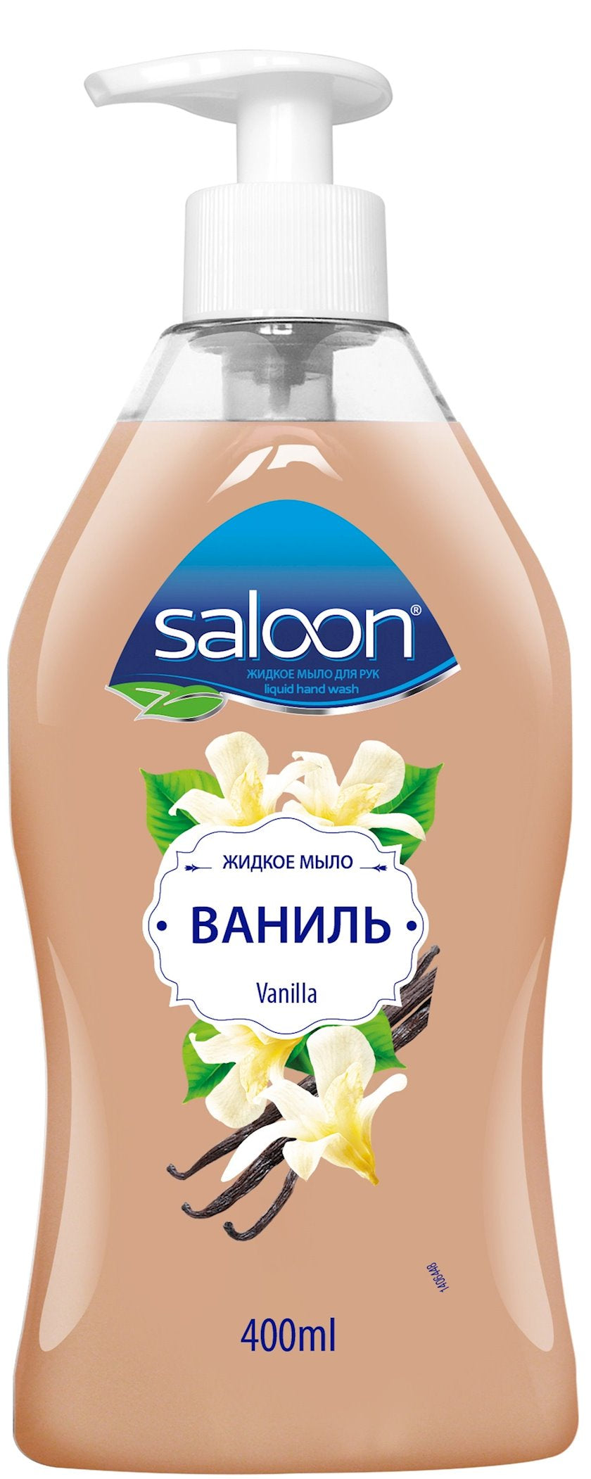 Saloon Vanilla Liquid Hand Soap with Pump, 400 mL