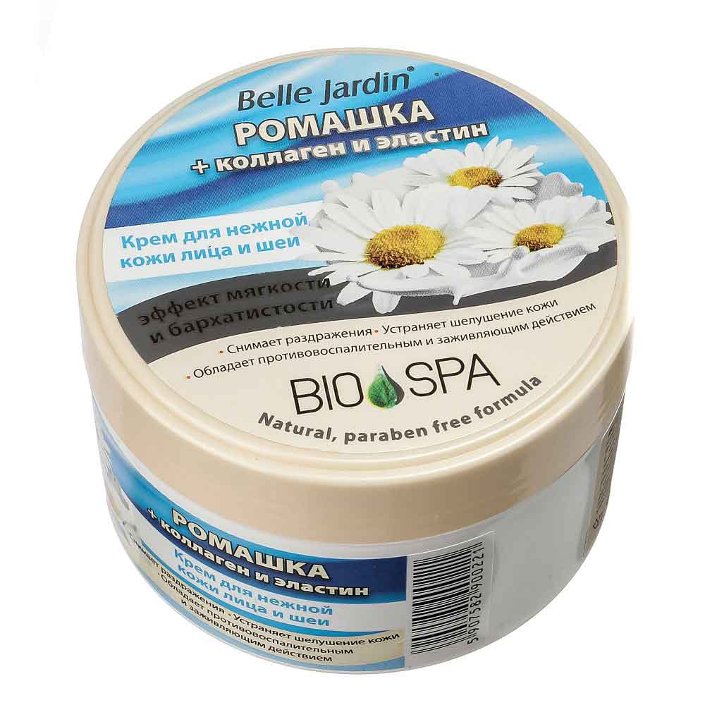 Belle Jardin Spa Naturelle Chamomile, Collagen & Elastin Moisturizing Face & Neck Cream, 200 mL