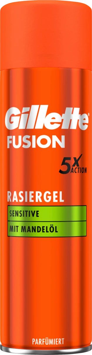 Gillette Fusion 5 Sensitive Shaving Gel, 200 mL