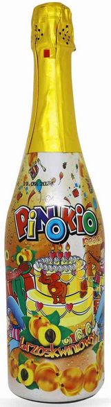 Pinokio Peach Kids' Non-Alcoholic Sparkling Drink, 750 mL