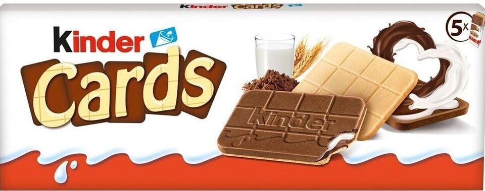 Kinder Cards Cookies, 5 pcs (Price per 1 pc)