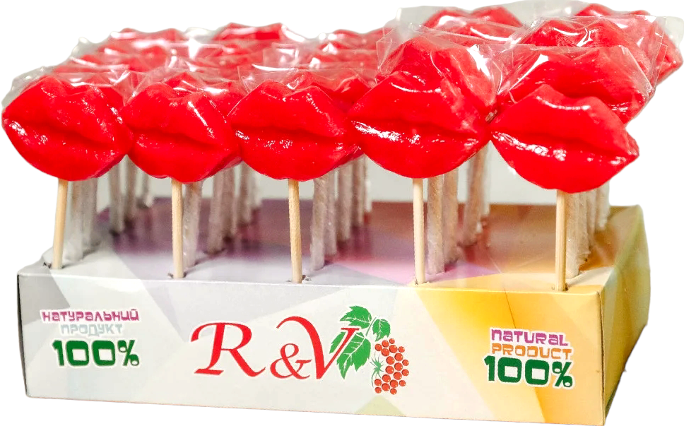 R&V Kiss-Kiss Lollipop, 25 g