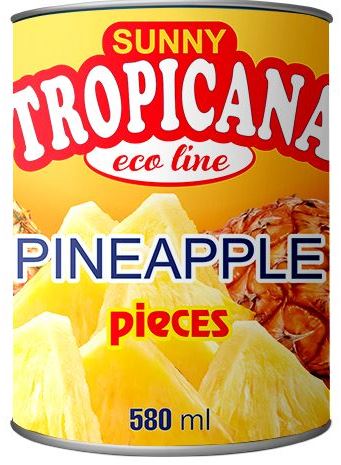 Tropicana Pineapple Pieces, 580 mL