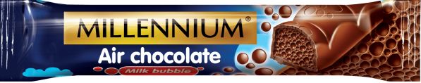 Millennium Milk Aerated Chocolate Bar, 32 g