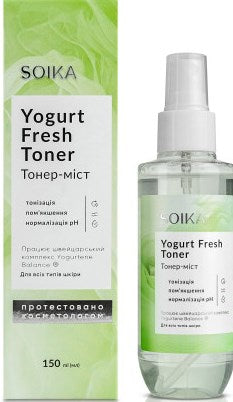 Soika Yogurt Fresh Facial Toner Mist, 150 mL