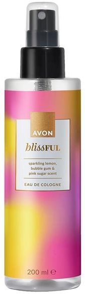 Avon Blissful Body Spray with Lemon, Bubble Gum & Pink Sugar Notes, 200 mL