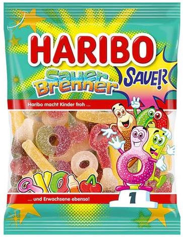 Haribo Sour Burners Gummy Candy, 160 g