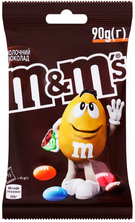 M&M's Milk Chocolate Candies, 90 g