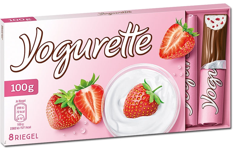 Ferrero Yogurette Strawberry Chocolate Bars, 8 pcs, 100 g