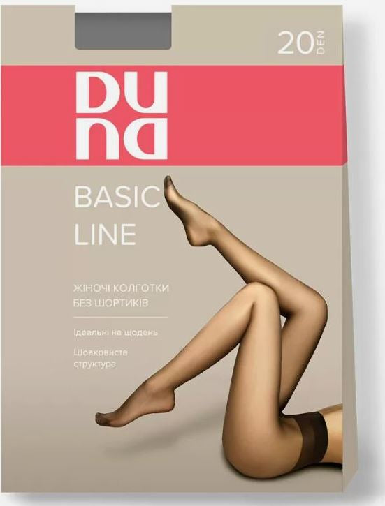 Duna 1123 Women's Sheer-To-Waist Tights, 20 DEN, Mocha, Size 3