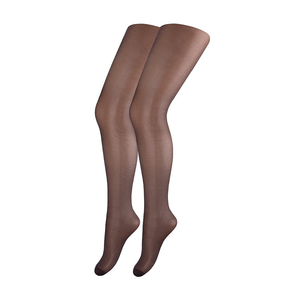 Duna 1123 Women's Sheer-To-Waist Tights, 20 DEN, Mocha, Size 3 - Image 2