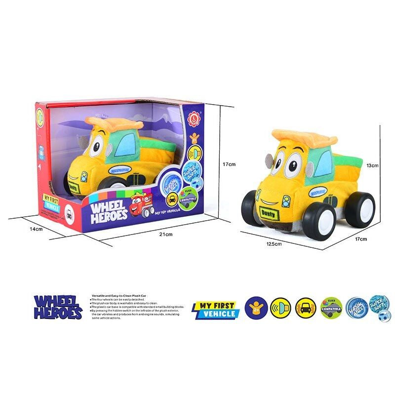 QL 8005 C-5 Soft School Bus Toy with Sound, Music & Vibration