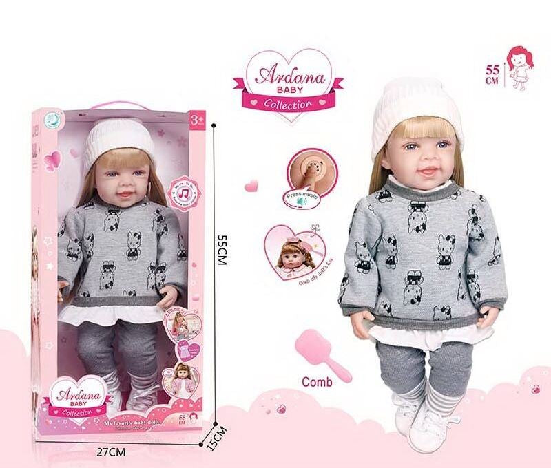 A 909 A Rubber Doll in Box, 52 cm