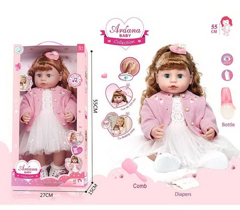 A 909 E Rubber Doll in Box, 52 cm
