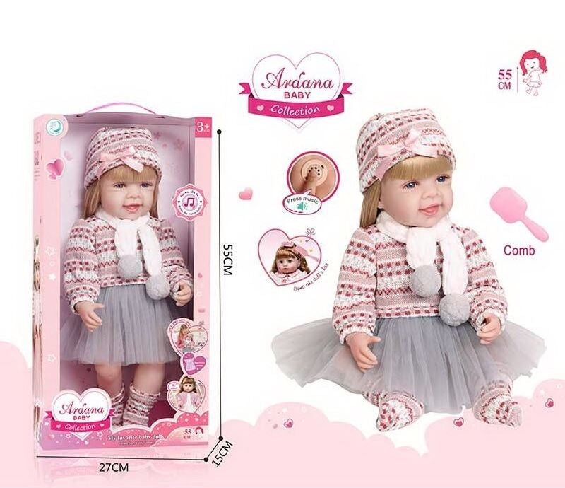 A 909 B Rubber Doll in Box, 52 cm