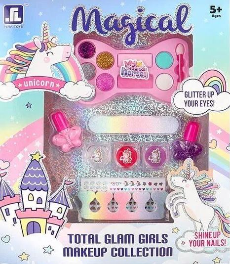 Magical 2103 K Manicure Set with Eyeshadow, Polish, Glitter, Stickers & Accessories