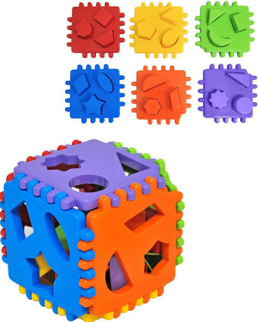Tigres 39759 Smart Cube Shape Sorter in Net, 24 pcs - Image 2