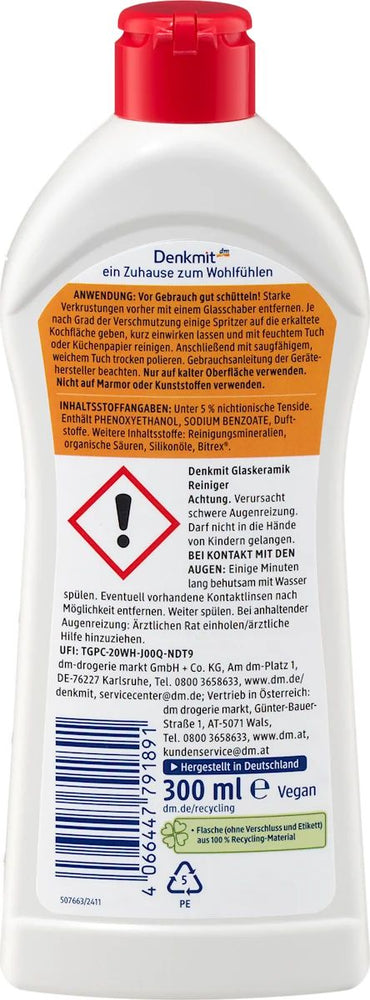Denkmit Glass-Ceramic Cooktop Cleaning Cream, 300 mL - Image 2