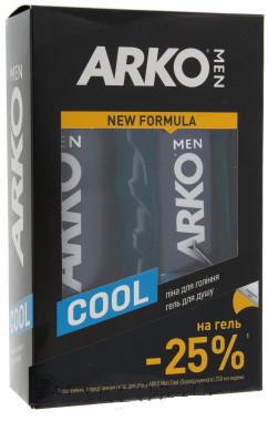 Arko Cool Men's Gift Set: Shaving Foam 200 mL & Shower Gel 250 mL