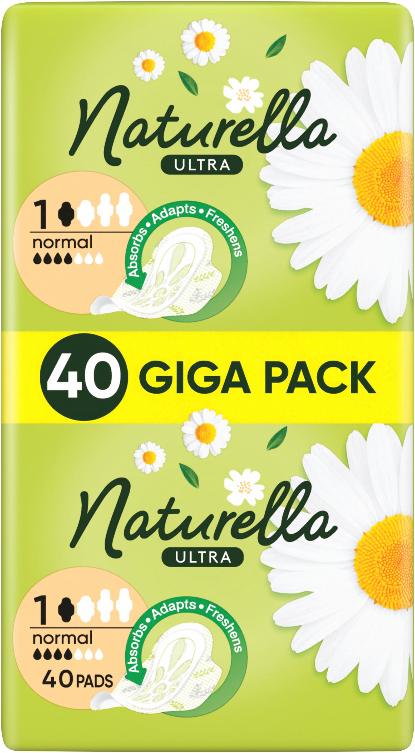 Naturella Quatro Normal Sanitary Pads, 40 pcs