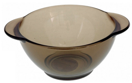 Smoky Glass Soup Bowl with Handles, 500 mL