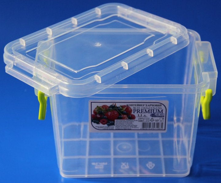 Al-Plastik Premium No. 1 Food Container, 1.1 L - Image 2