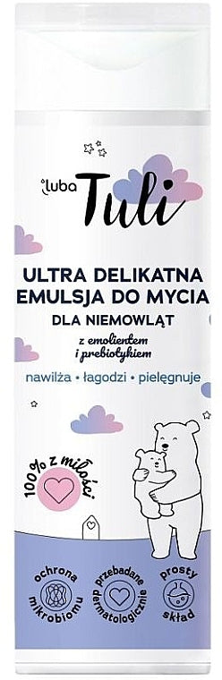 Luba Tuli Emollient & Prebiotic Baby Wash Emulsion, 250 mL