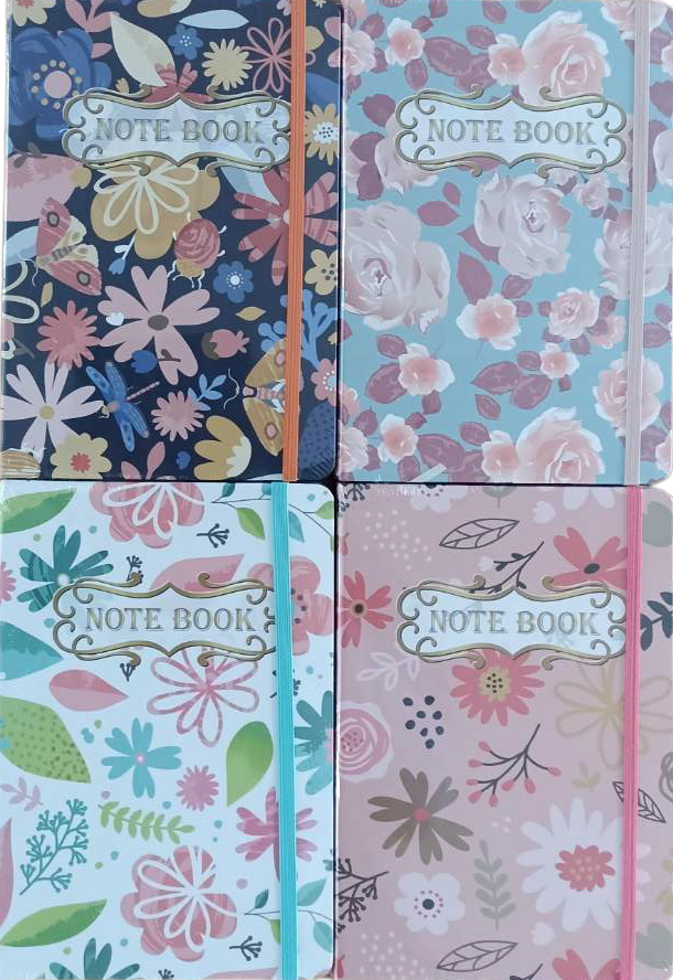 Josef Otten Flowers NC5056 Elastic-Band A5 Notebook, 14.5 x 21 cm