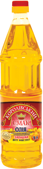 Korolivskyi Smak Unrefined Fragrant Sunflower Oil, 1 L