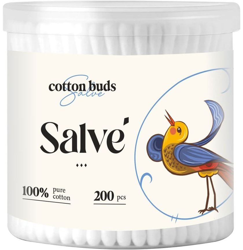 Salve Cotton Swabs Box, 200 pcs
