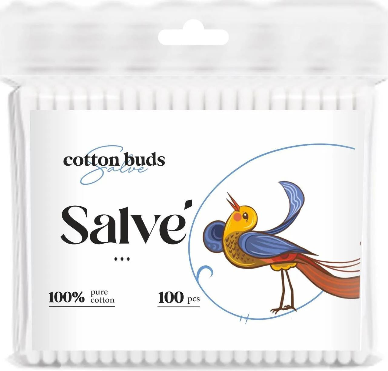 Salve Cotton Swabs Bag, 100 pcs