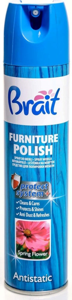 Brait Flowers Furniture Polish Aerosol, 350 mL