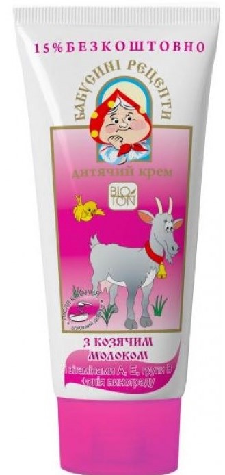 Bioton Cosmetics Grandma's Recipes Goat Milk Kids Cream, 75 mL