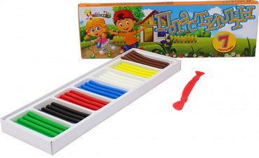 Neznaika 832500 Modeling Clay with Sculpting Tool, 7 Colors, 140 g - Image 2