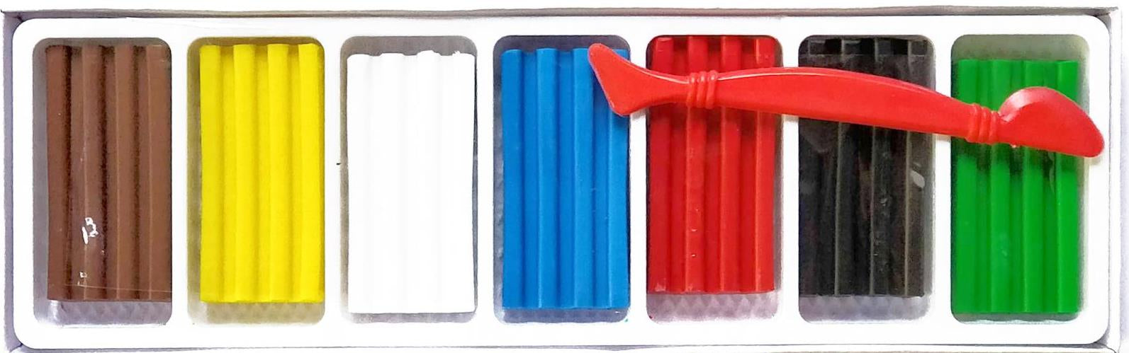 Neznaika 832500 Modeling Clay with Sculpting Tool, 7 Colors, 140 g - Image 3