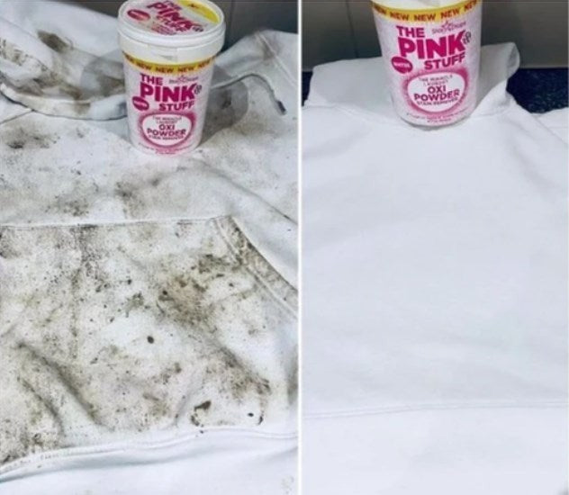 The Pink Stuff Whites Oxygen Stain Remover for Whites, 1 kg - Image 4