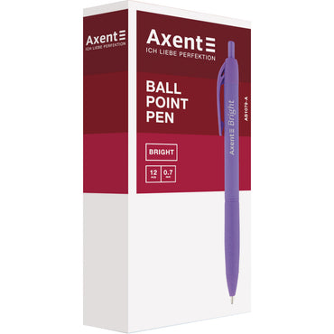 Axent Bright AB1079-A Blue Retractable Ballpoint Pen, 0.7 mm - Image 2